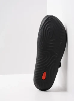 Slippers<Wolky Tahiti - zwart leer zwartleer