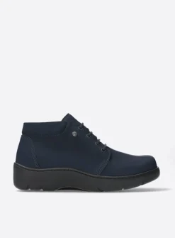 Hoge Veterschoenen|Herfst/Winter<Wolky Tarda XW-WR - donkerblauw nubuck donkerblauwnubuck