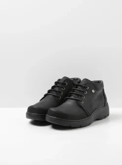 Hoge Veterschoenen|Herfst/Winter<Wolky Tarda XW-WR - zwart nubuck zwartnubuck