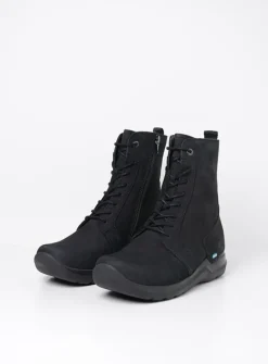 Hoge Veterschoenen|Veterlaarzen<Wolky Viper HV - zwart nubuck zwartnubuck