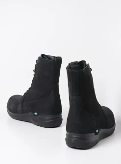 Hoge Veterschoenen|Veterlaarzen<Wolky Viper HV - zwart nubuck zwartnubuck