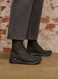 Hoge Veterschoenen|Veterlaarzen<Wolky Viper HV - zwart nubuck zwartnubuck