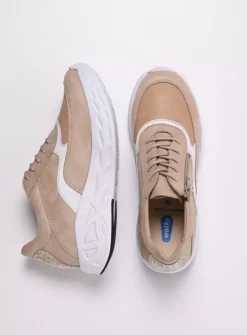 Lage Veterschoenen|Wandelschoenen<Wolky Vitality S2F - beige combi stretch leer beigecombistretchleer
