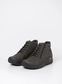 Hoge Veterschoenen|Wandelschoenen<Wolky Why - asfalt nubuck asfaltnubuck