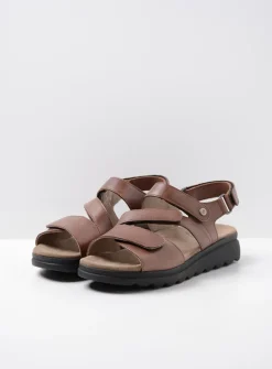 Sandalen<Wolky Yard - cognac leer cognacleer