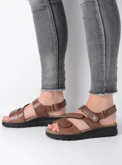 Sandalen<Wolky Yard - cognac leer cognacleer