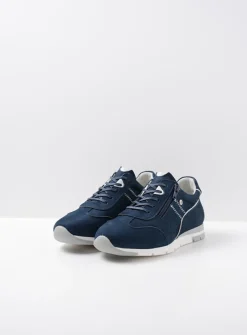 Sneakers|Lage Veterschoenen<Wolky Yell XW - denim nubuck denimnubuck