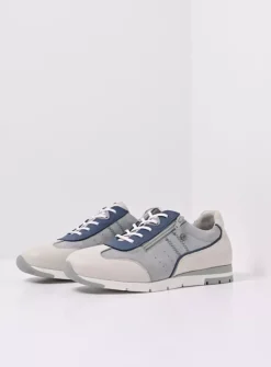 Lage Veterschoenen|Sneakers<Wolky Yell XW - gebroken wit/denim leer gebrokenwit/denimleer
