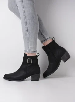 Herfst/Winter|Enkellaarsjes<Wolky Zavalla HV - zwart nubuck zwartnubuck