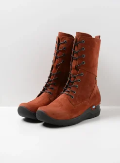 Hoge Veterschoenen|Veterlaarzen<Wolky Zigzag - terra suede terrasuede